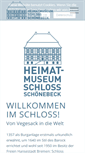Mobile Screenshot of museum-schloss-schoenebeck.de