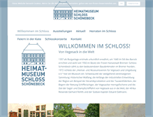 Tablet Screenshot of museum-schloss-schoenebeck.de